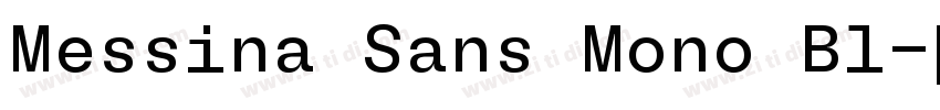 Messina Sans Mono Bl字体转换
